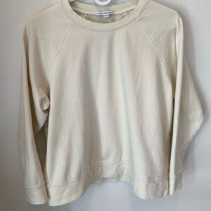 James Perse women’s vintage french terry sweatshirt cream XS